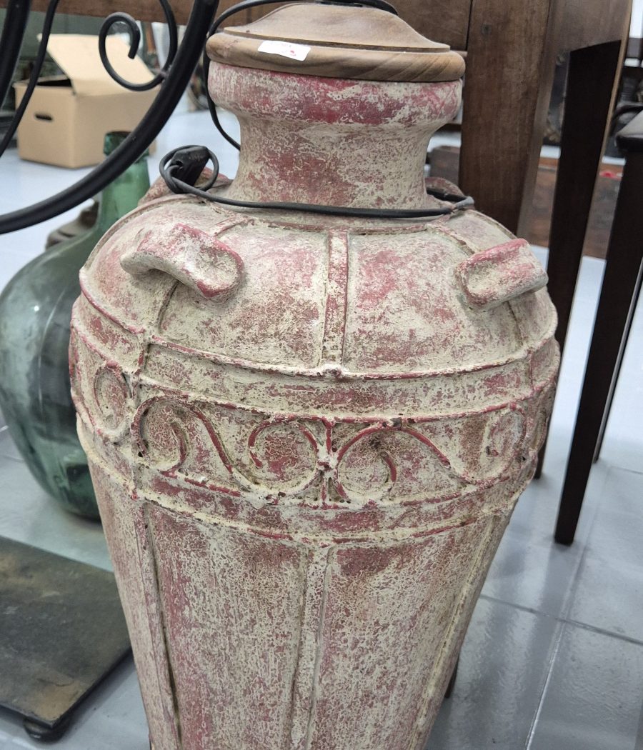 Base lámpara terracota