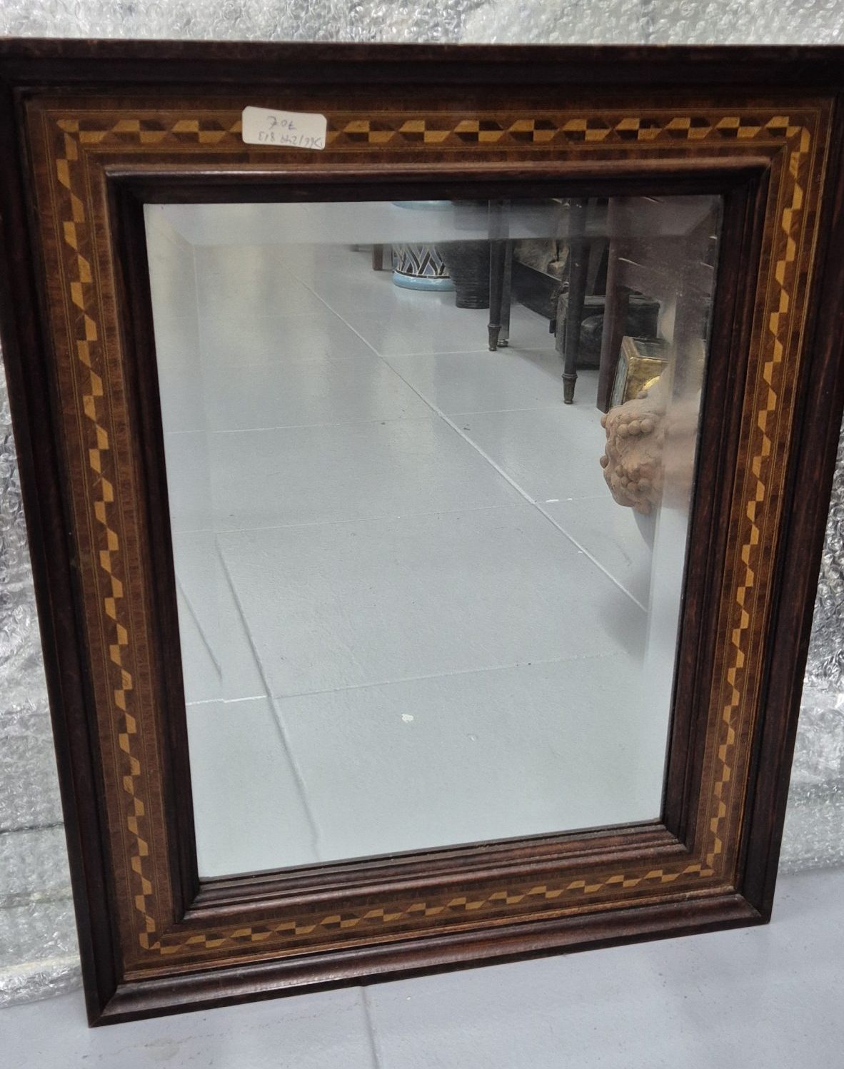 Pequeño espejo madera